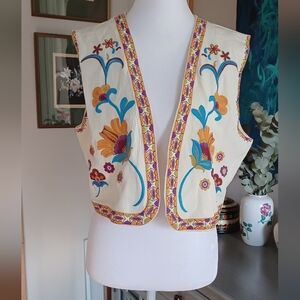 Fun Little Boho Embroidered Vest